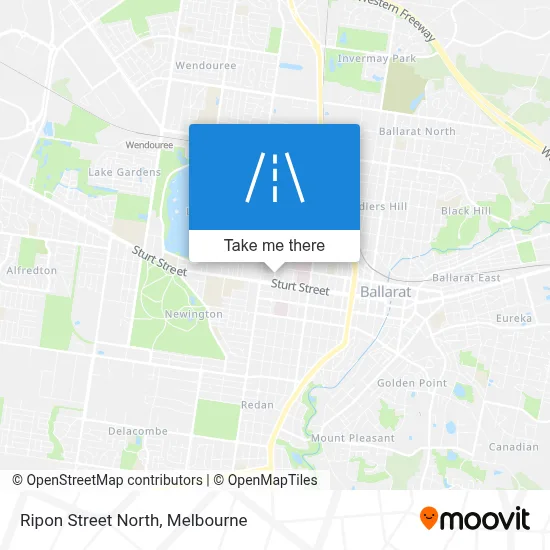 Mapa Ripon Street North
