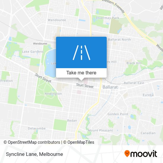 Syncline Lane map