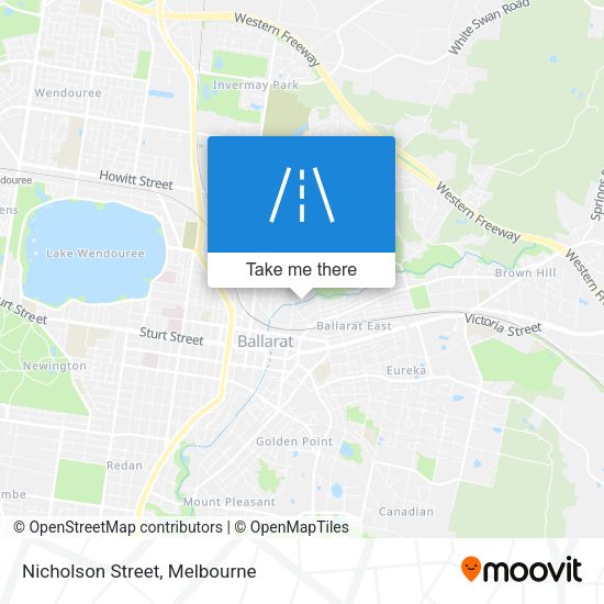Nicholson Street map