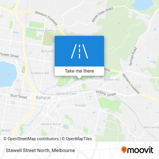 Stawell Street North map