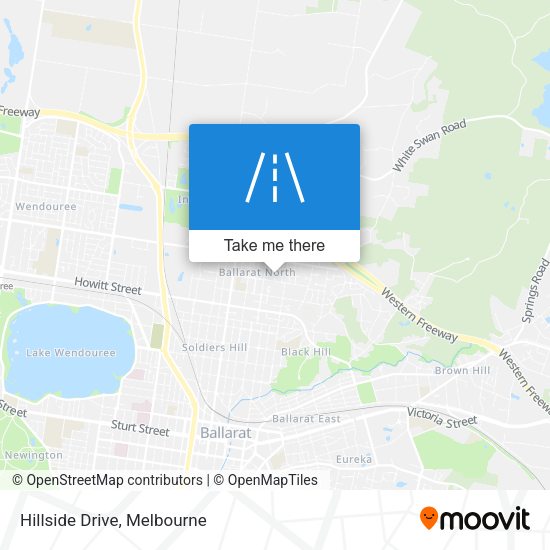Hillside Drive map