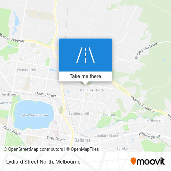 Lydiard Street North map