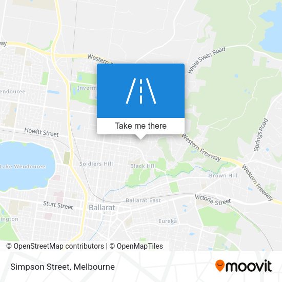 Simpson Street map