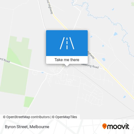 Byron Street map