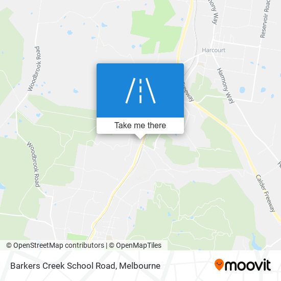 Barkers Creek School Road map
