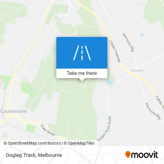 Dogleg Track map