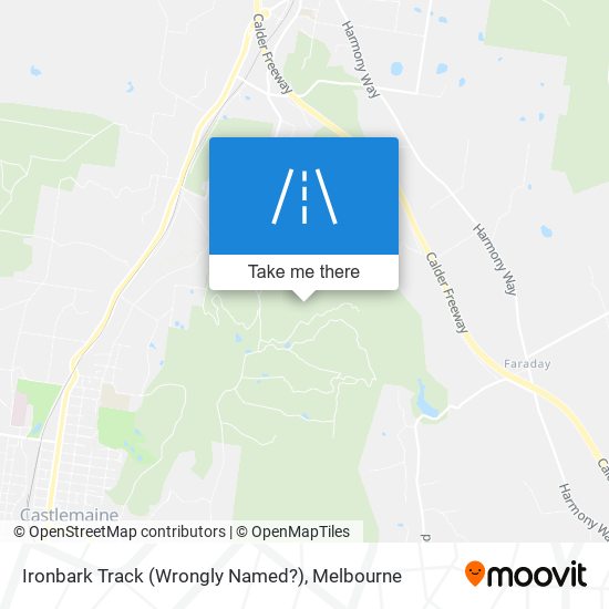 Ironbark Track (Wrongly Named?) map
