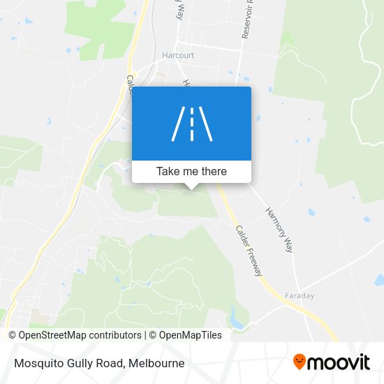 Mosquito Gully Road map