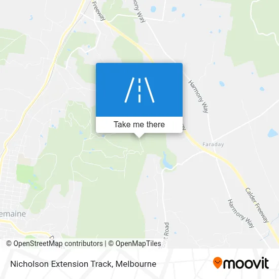 Mapa Nicholson Extension Track