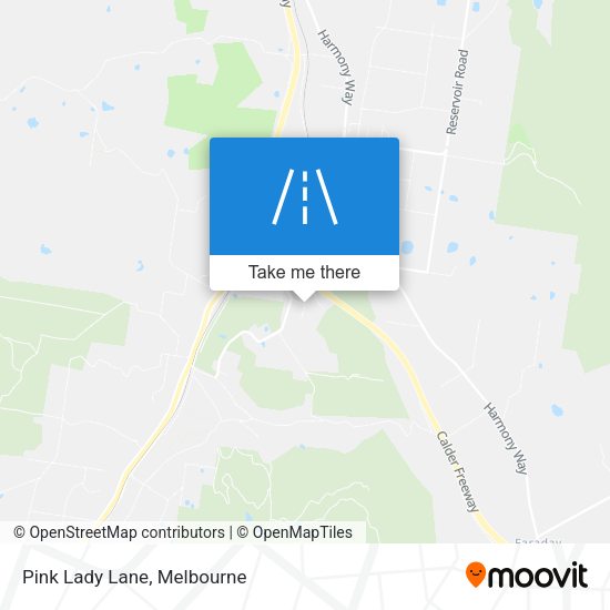 Pink Lady Lane map