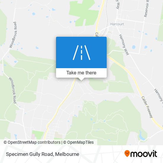 Specimen Gully Road map