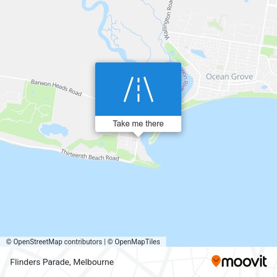 Flinders Parade map