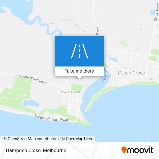 Hampden Close map