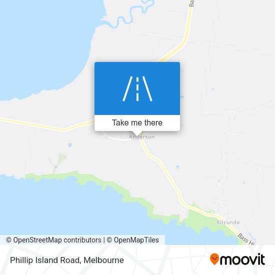 Phillip Island Road map