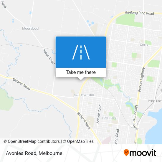 Avonlea Road map