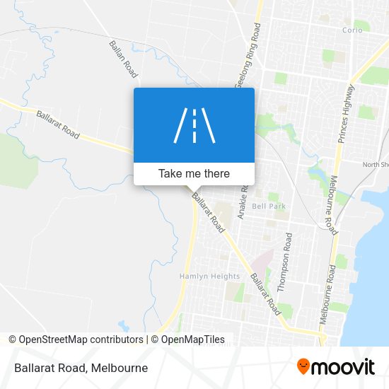 Ballarat Road map
