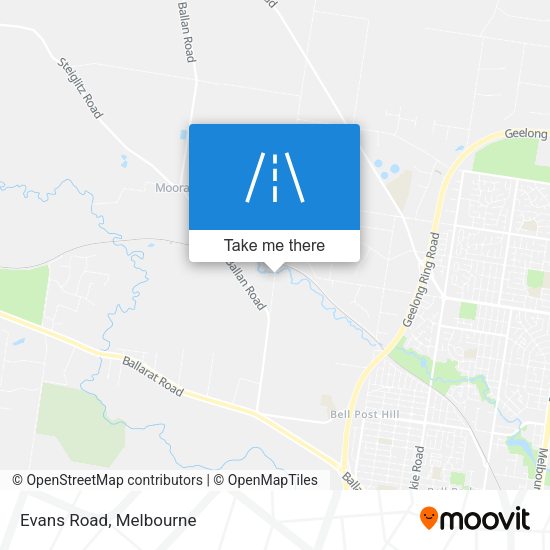 Evans Road map