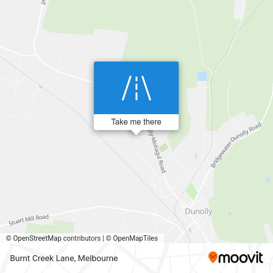 Burnt Creek Lane map