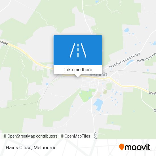 Hains Close map