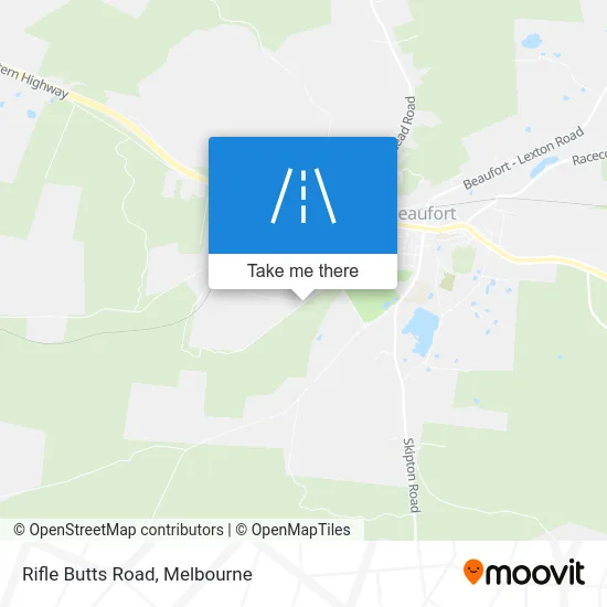 Mapa Rifle Butts Road