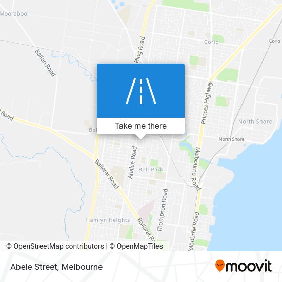 Abele Street map