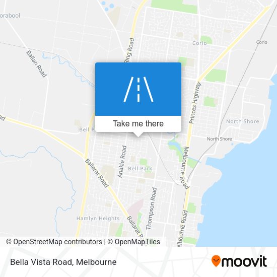Bella Vista Road map