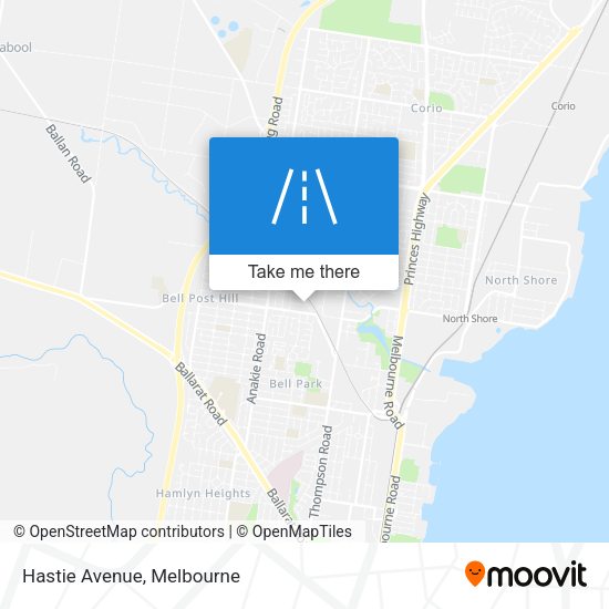 Hastie Avenue map