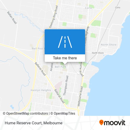 Hume Reserve Court map