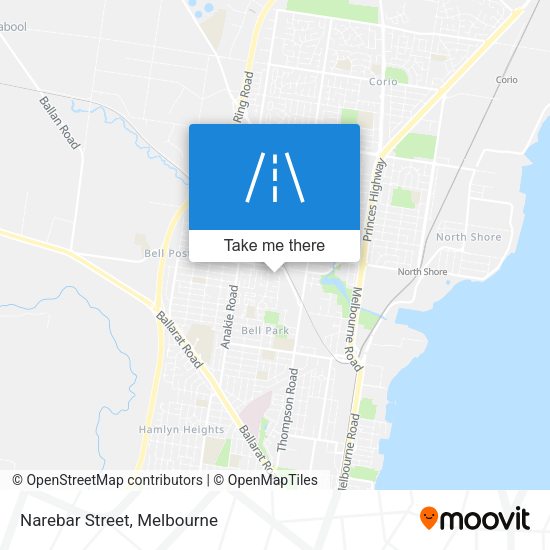 Narebar Street map