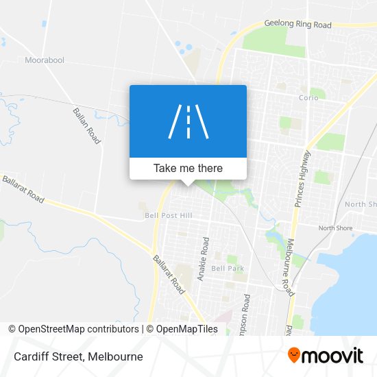 Cardiff Street map