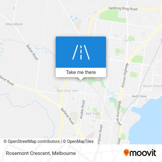 Rosemont Crescent map