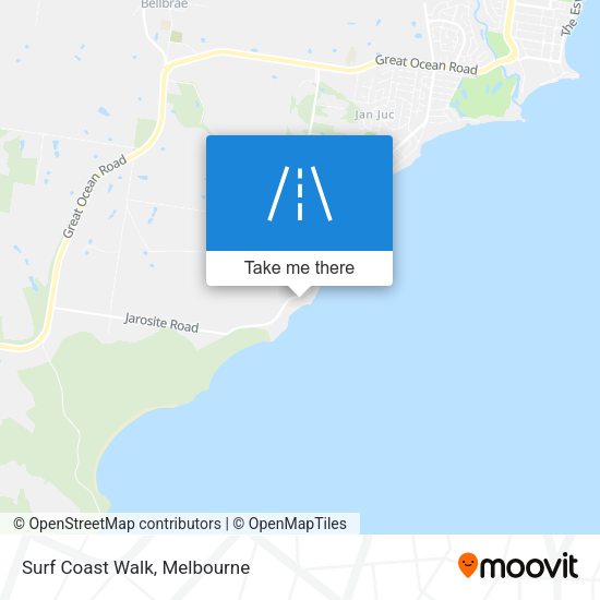 Surf Coast Walk map