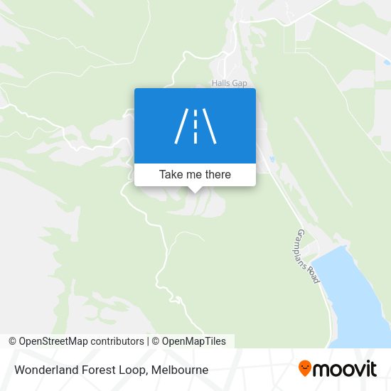 Wonderland Forest Loop map