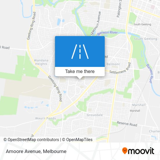 Amoore Avenue map