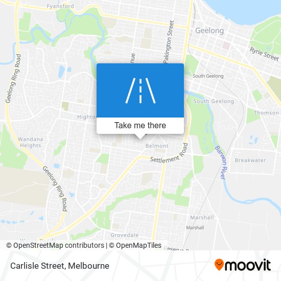 Mapa Carlisle Street