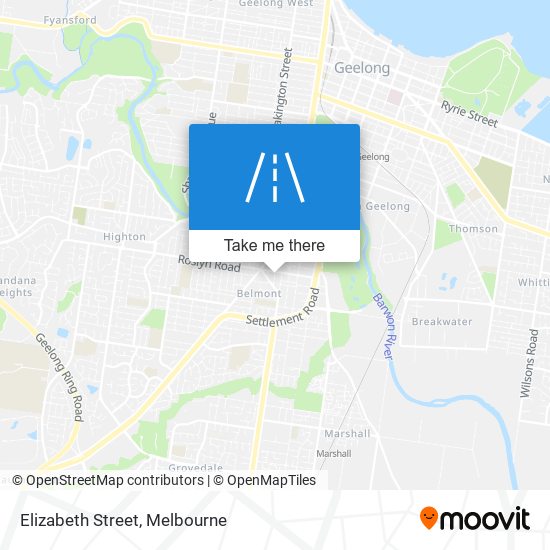 Elizabeth Street map