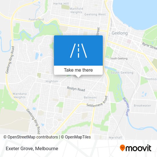 Exeter Grove map