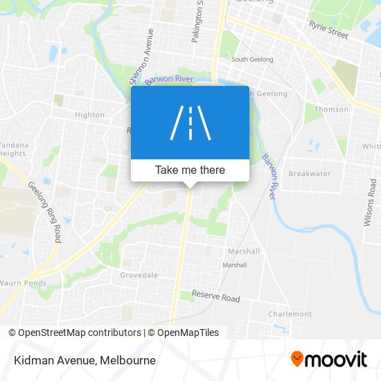 Kidman Avenue map