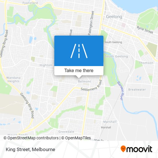 Mapa King Street