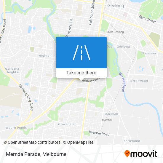 Mernda Parade map