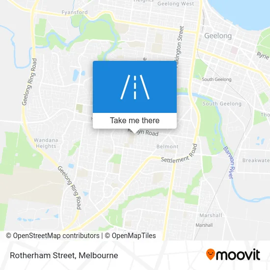 Mapa Rotherham Street