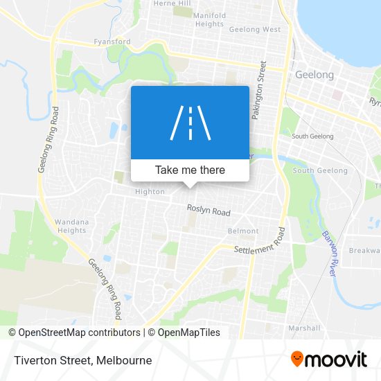 Tiverton Street map