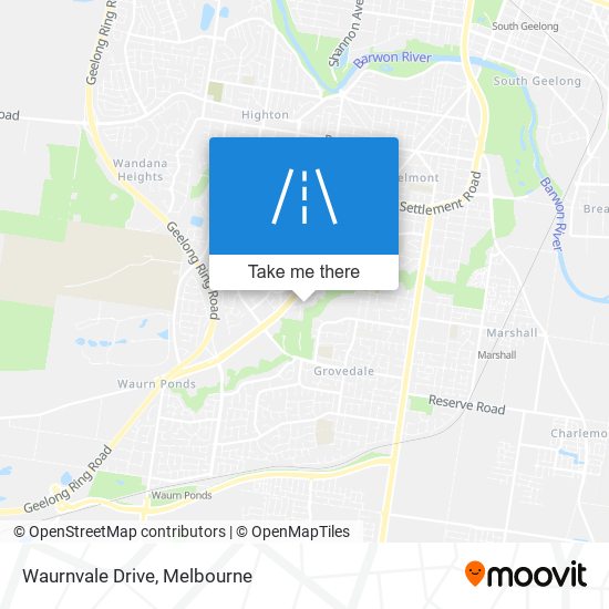 Mapa Waurnvale Drive