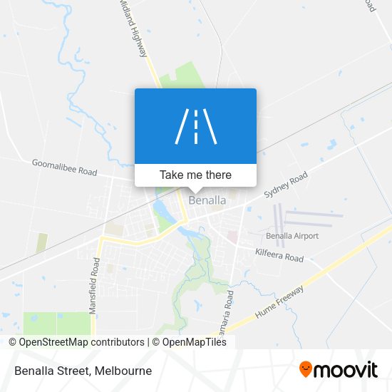 Benalla Street map