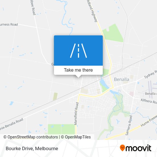 Bourke Drive map