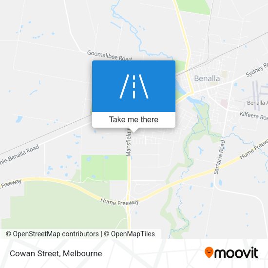 Cowan Street map