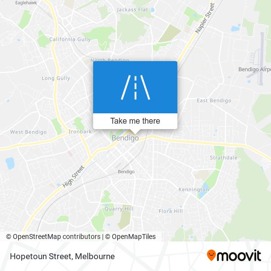 Hopetoun Street map