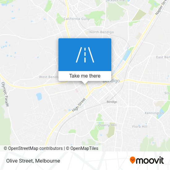 Olive Street map