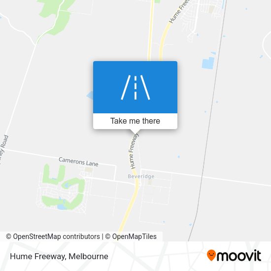 Hume Freeway map