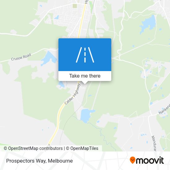 Prospectors Way map